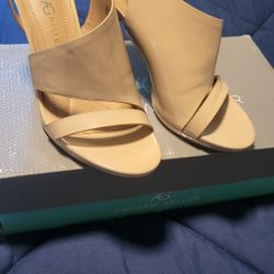 Heels Natural Color Size Women's 8M