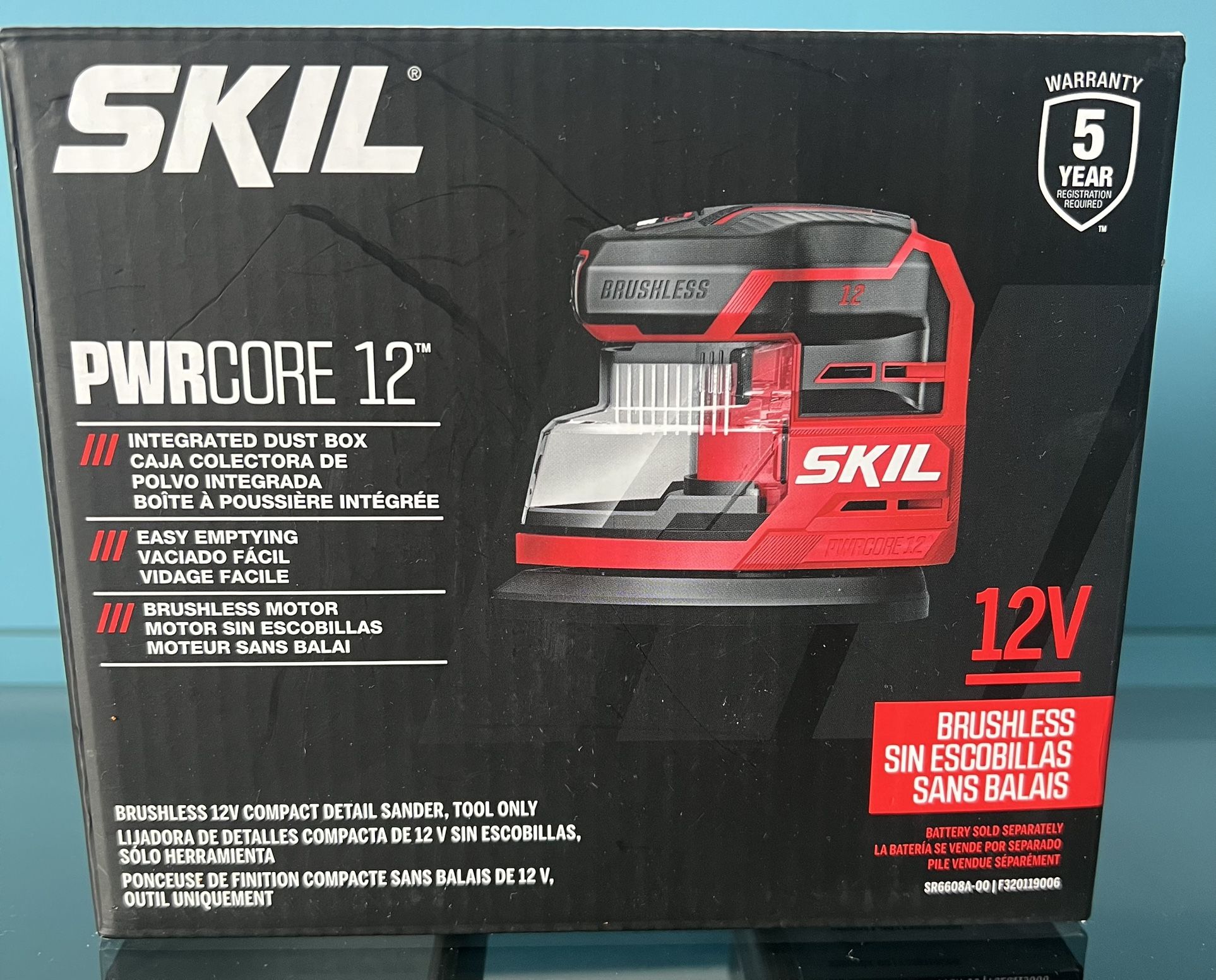 NEW SKIL PWR CORE 12 Brushless 12V Compact Detail Sander - Tool Only