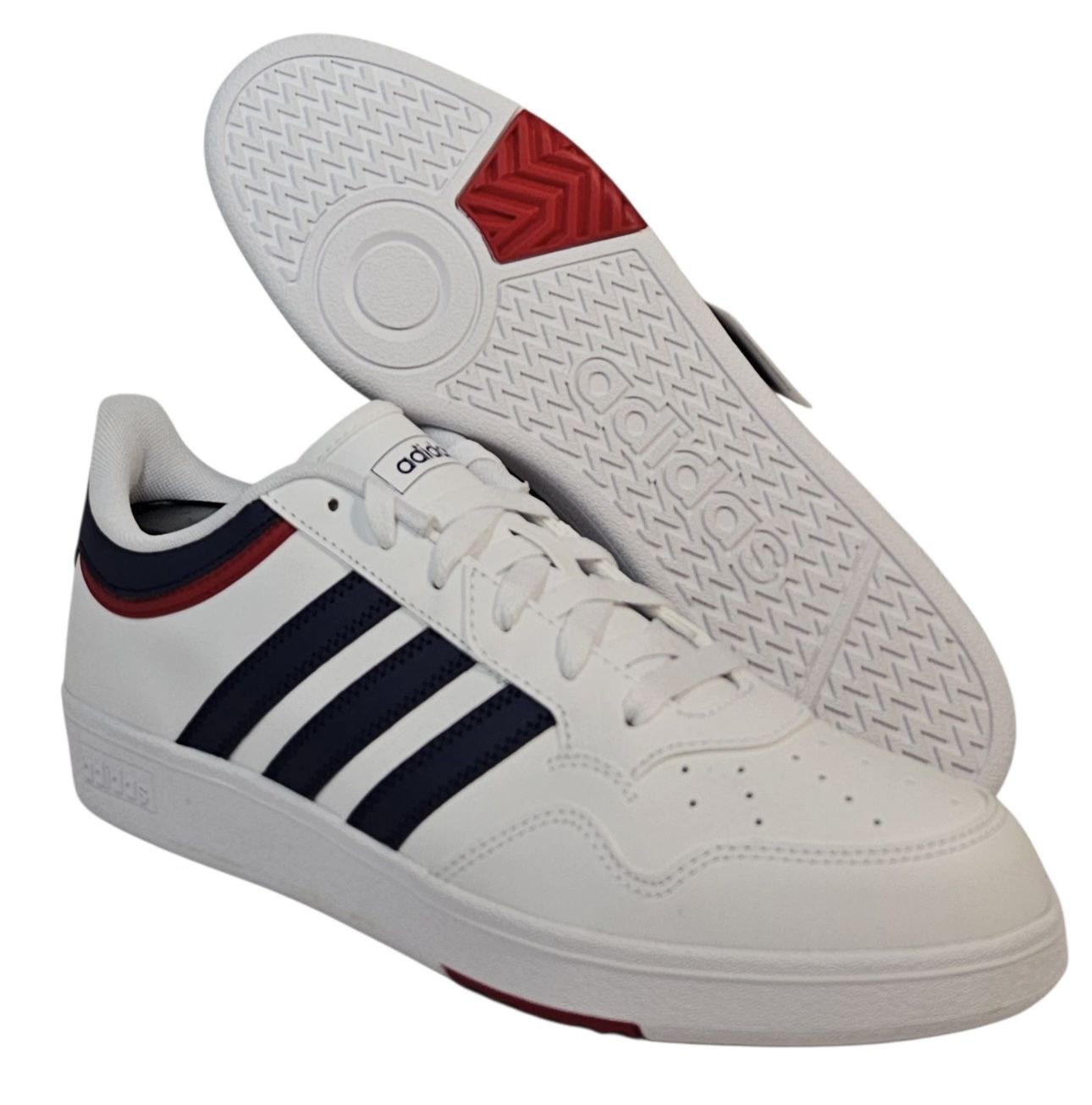 Adidas JQ9986 Hoops 4.0 White Blue Red Navy Retro Sneakers M11.5 or W12.5 New