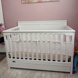 Gravo Crib Bed White 