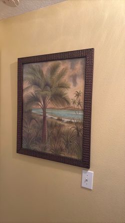 Tropical Palm Tree Framed Wall Art