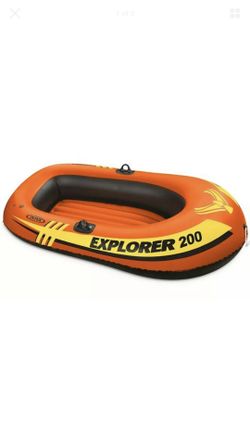 INTEX Explorer 200 Inflatable Pool Lake Boat Water Raft 2 Person Row Kayak HUGE