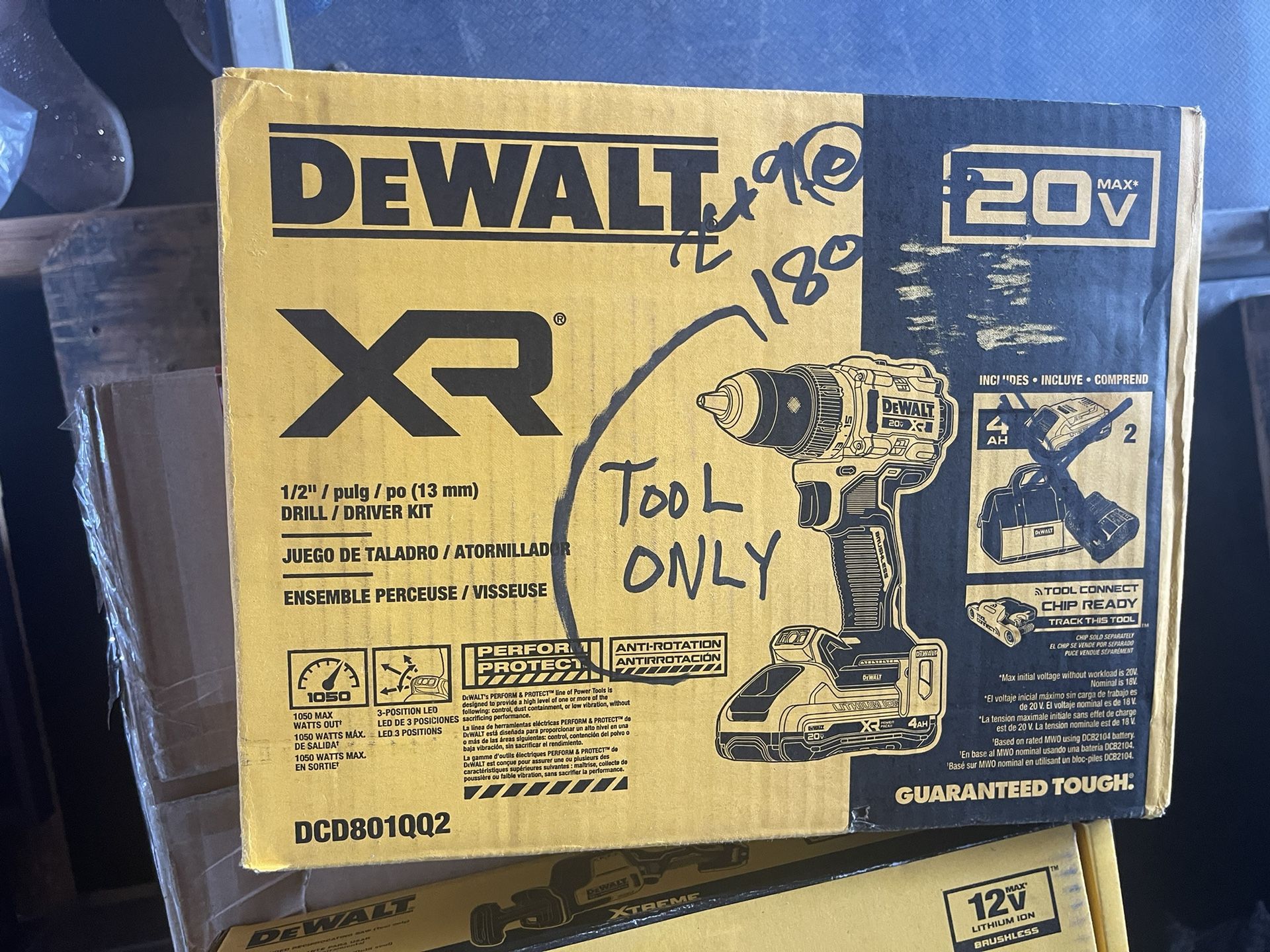 DeWalt 20v Drill XR Tools Only