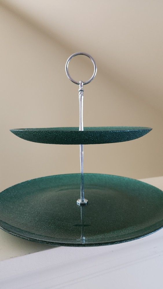 Holiday  2 Tier Serving Plate
