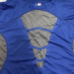Nike Pro Combat LA Dodgers Baseball Blue Athletic Fitted Shirt Men