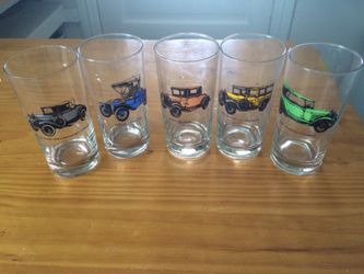 Glassware - Antique autos (5)