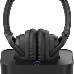 Wireless headphones for tv watching,TV headphones wireless with Bluetooth 5.2 Transmitter Charging Dock,Optical,Coaxial,AUX,RCA,Plug n Play,50Hr Playt