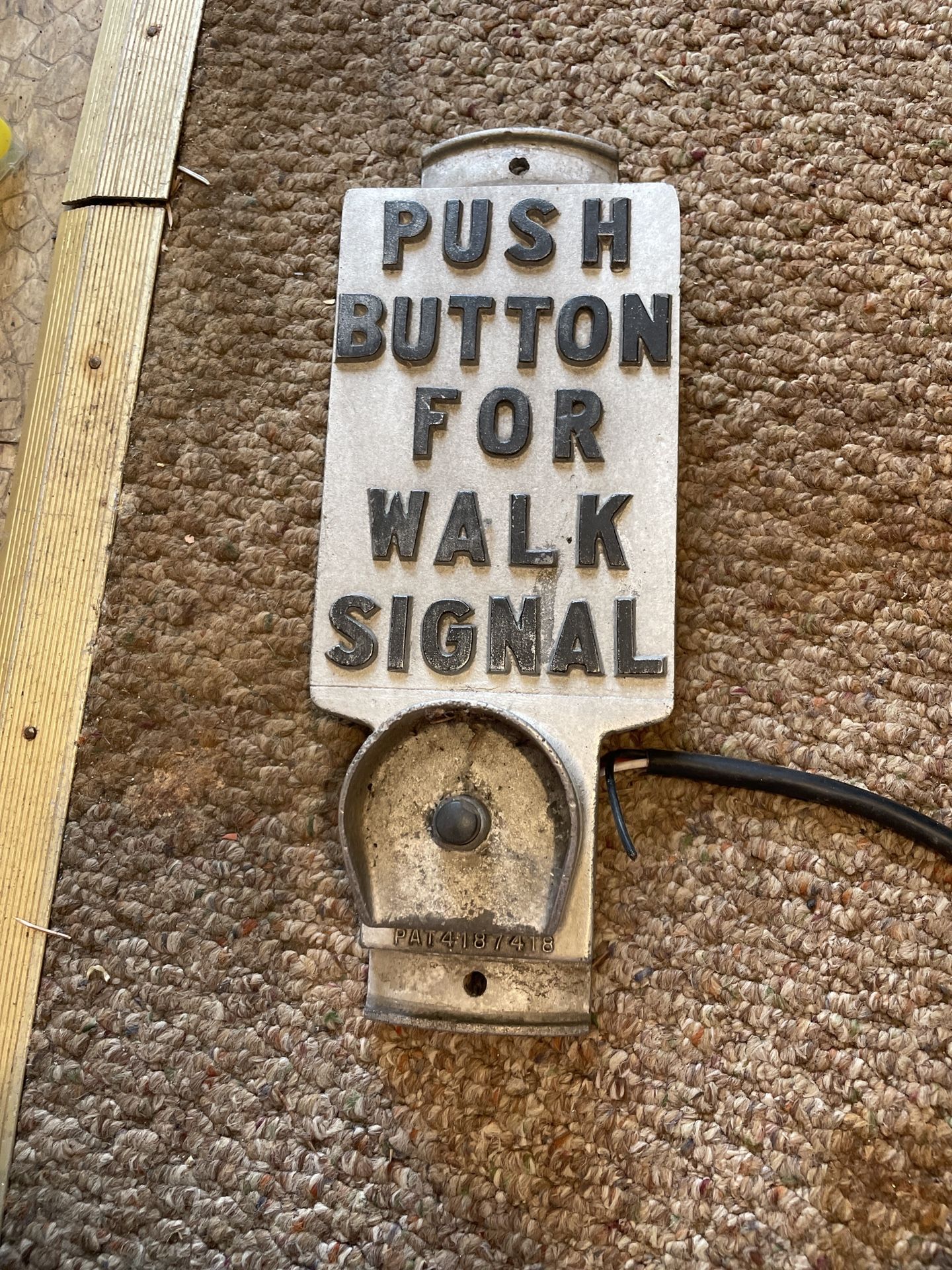 Push Button Walk Sign
