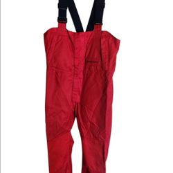 West Marine Nautical Gear Red Offshore Wadders Bib Pants Adjustable Men's Size M