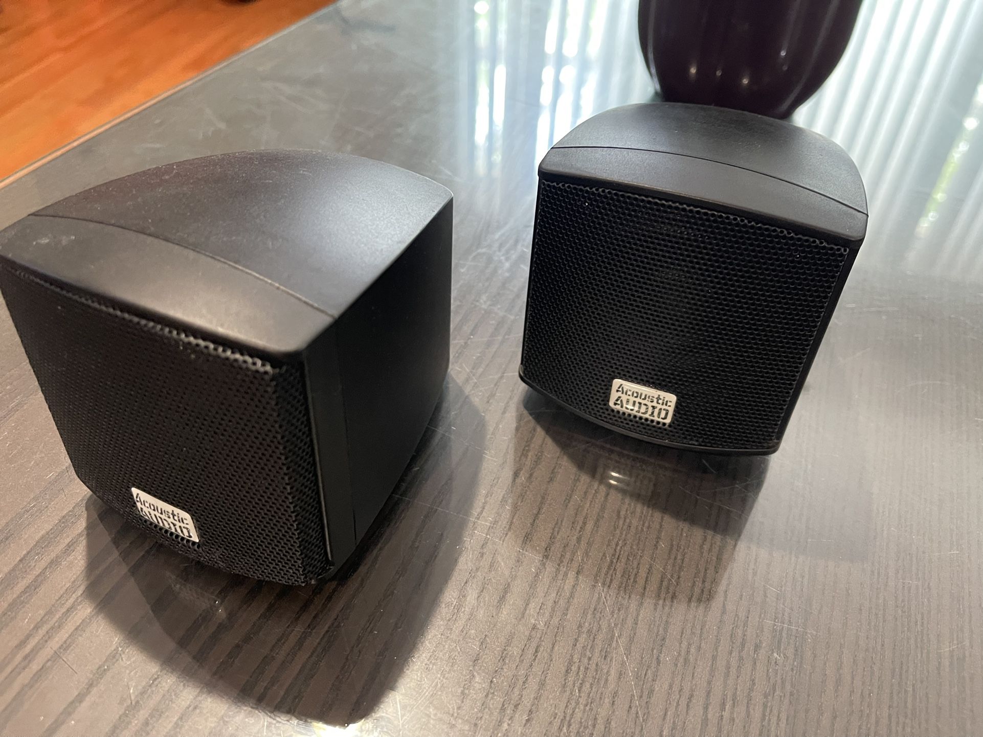 Acoustic Audio AA321 Mountable Indoor Speakers 400 Watts Black Bookshelf Pair