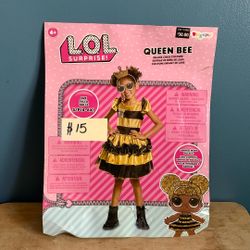 HALLOWEEN LOL SURPRISE QUEEN BEE KIDS SIZE SMALL 4-6 COSTUME