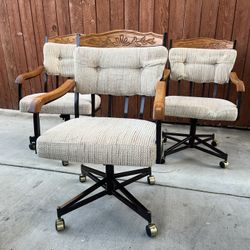 Douglas Furniture Vintage Swivel Caster Chairs