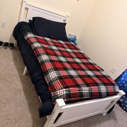 Twin Bed + Mattress For Sale