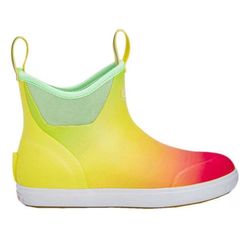 NWT Xtratuf Women Ankle Deck Boot Yellow Aurora Size 6