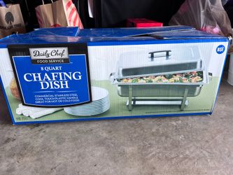 Daily Chef Food Service 8 Quart Stainless Steel Chafing Dish