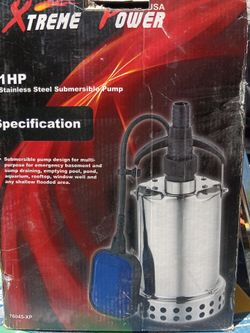 1HP STAINLESS STEEL SUBMERSIBLE PUMP