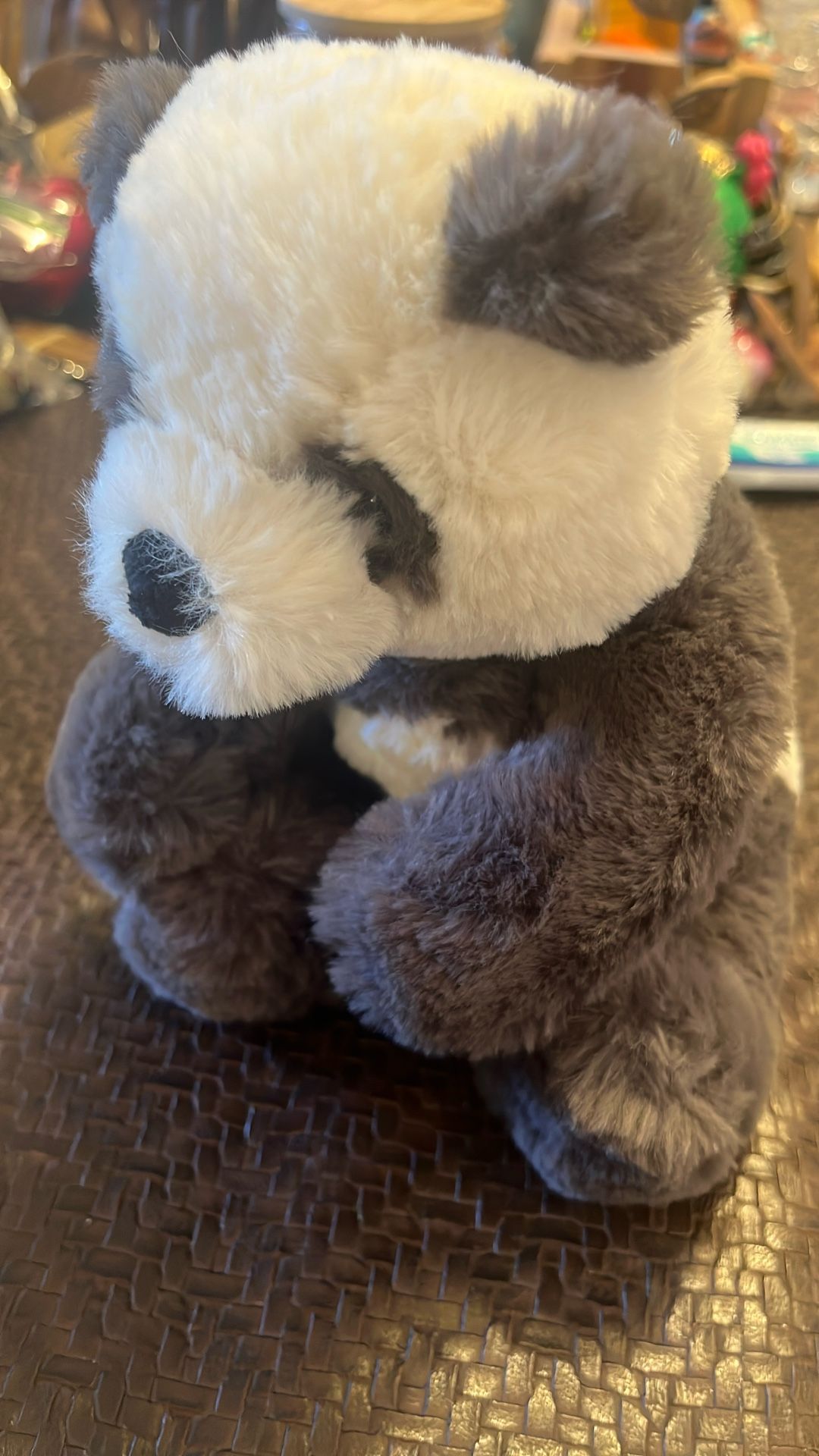Jellycat London Harry Panda Bear Cub Plush Stuffed Animal Toy Grey White 8”