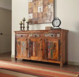 Brand New Reclaimed Wood Cabinet — Handcrafted in India