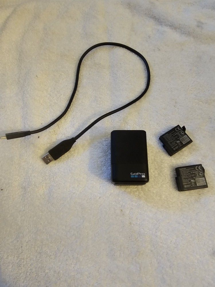 Gopro Hero Dual Charger And Two Batteries