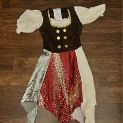 Girls Pirate Costume Size-Large Only Dress