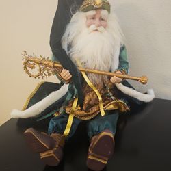 Green Seated Christmas Santa