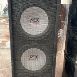 mtx doble 12” speakers