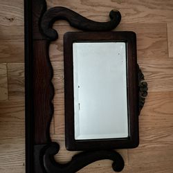 Antique, Oak Mirror