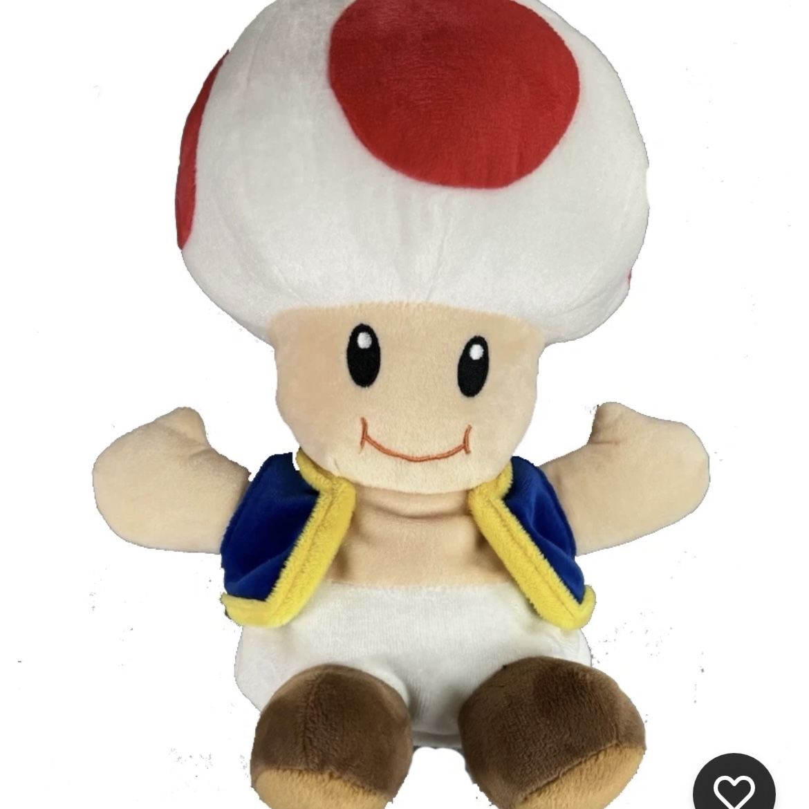 Toad Super Mario 10" Plush Hand Puppet Universal Studios Nintendo World NEW