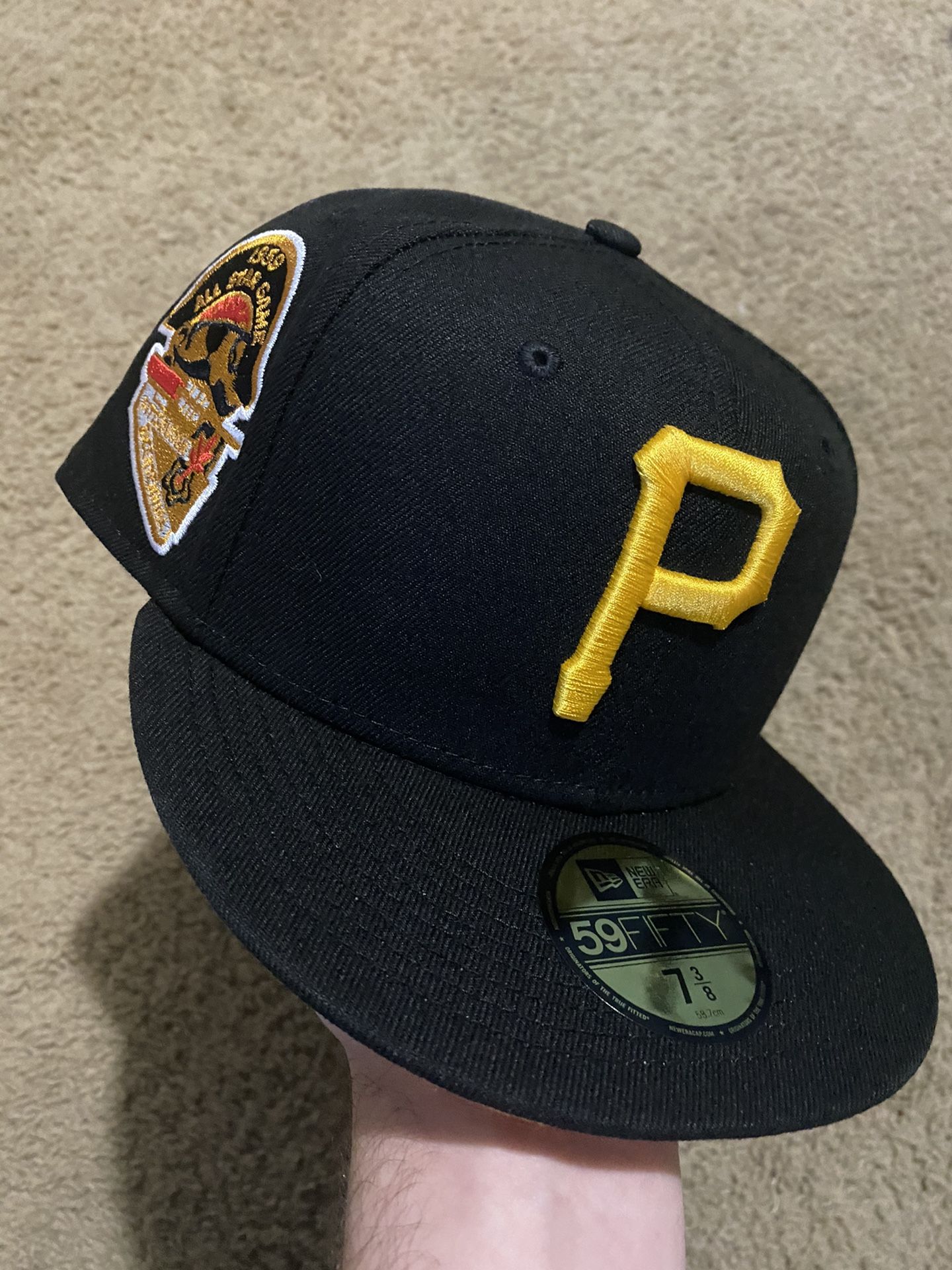 Sneakertown Exclusive Pittsburgh Pirates 1959 All Star Game Patch Fitted Yellow UV