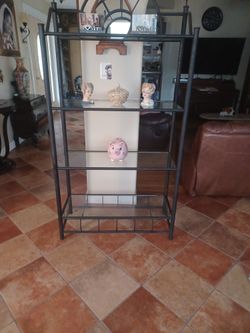 36 inches  Wide By 7 Feet High  Metal, Glass 