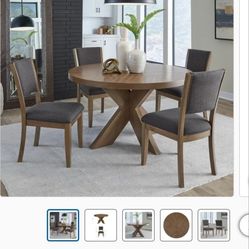 Round Dining Table With 4 Chairs 