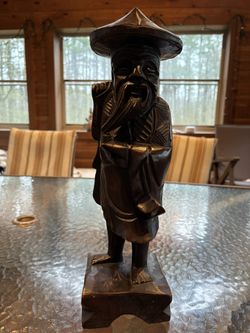 Yuen Cheng Wood Carving Figure 