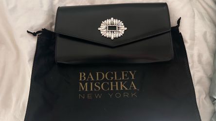 NEW Black Leather Clutch