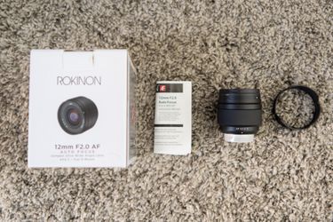 Rokinon Samyang AF 12mm f/2 Ultra Wide-Angle Lens - Fujifilm X Mount Fuji