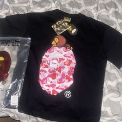 Pink Bape T Shirt