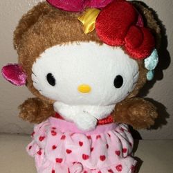 RARE Sanrio Hello Kitty Lovely Bear Plush 9”