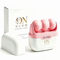 ON GLOW Ice Face Roller – Pink Facial Massage Roller