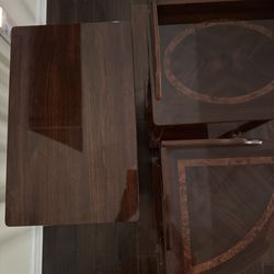 Set of 3 wooden  nesting tables