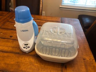 Bottle warmer and rack