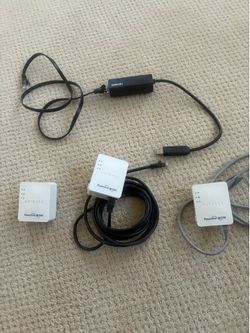Netgear Powerline AV500 Gigabit Network SET of 3 + Ethernet to USB Adapter