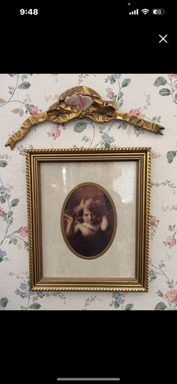 Framed Picture And Accent