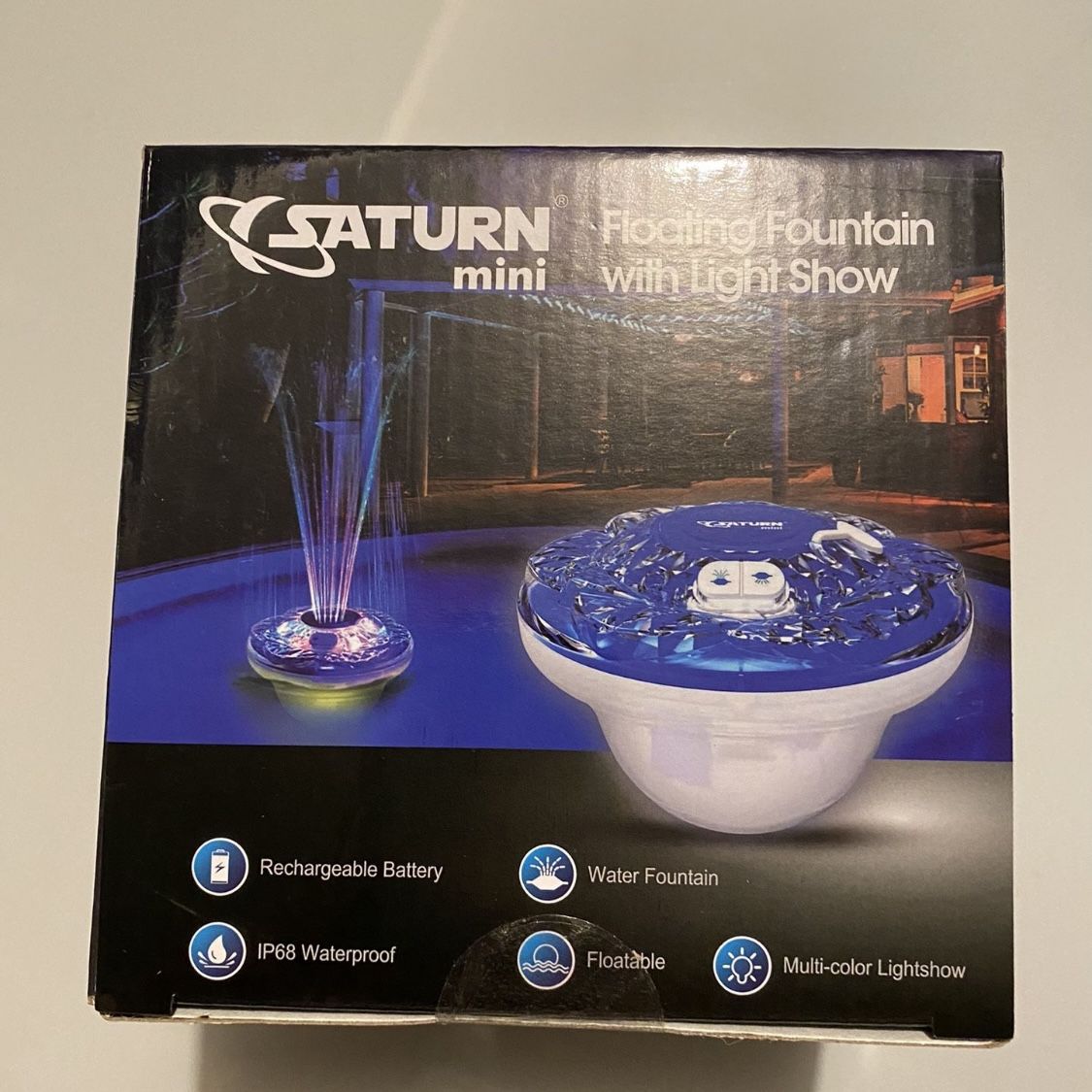 Brand New Floating Pool Spray Fountain With Multi Color Light Show