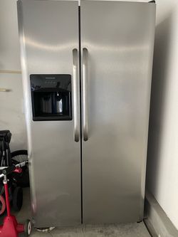 Frigidaire Stainless Steel Side-by-Side Refrigerator-Ice &Water Work