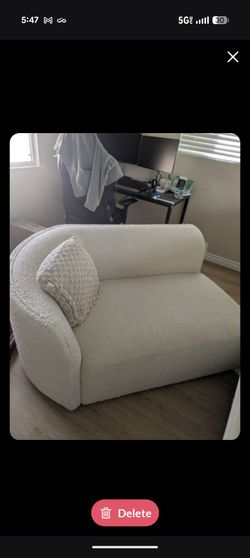 Modular Shaped Loveseat Sofa