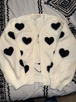 Heart fleece Sweater