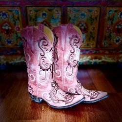 Old Gringo Women's Aza Cowboy Boots, Pink, 7M