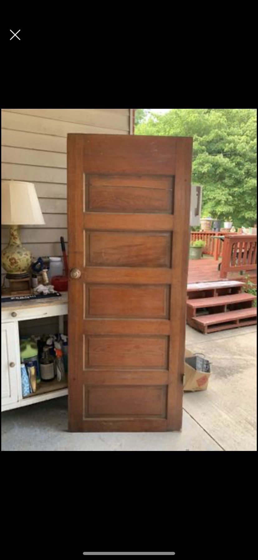 Antique/ Vintage Oak Door