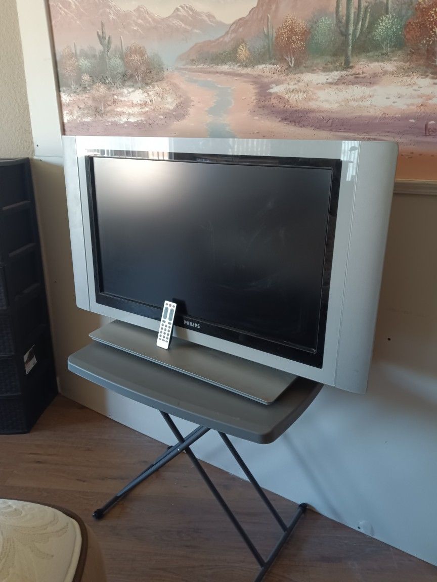 Television With Remote 
