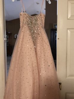 Pale pink size 6 prom dress