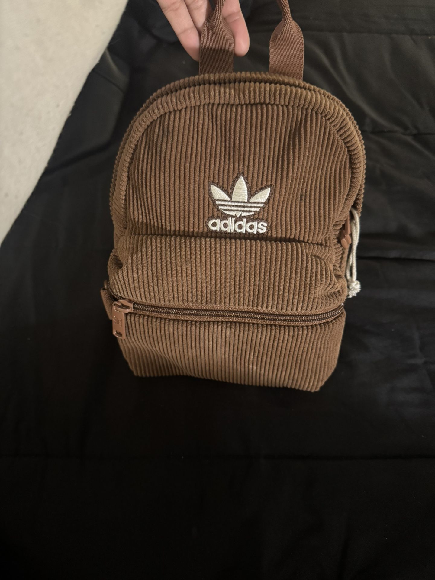 brown mini adidas backpack